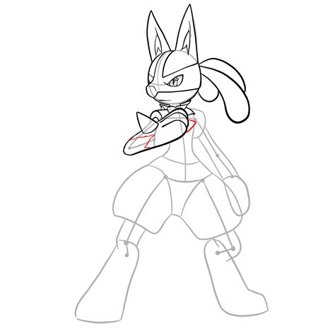 lucario drawing easy|How to draw Lucario (SSBU) .